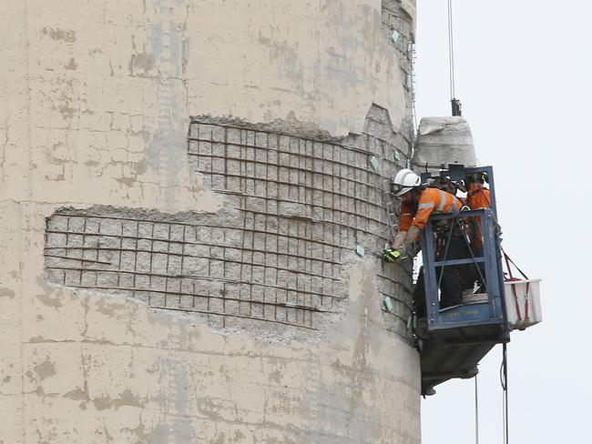 Hazelwood power station maintenance still being performed. Picture: David Caird