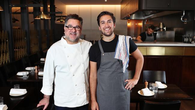 Clock ticking: Grossi is worried about the long-term affect lockdown will have on his staff, including chef Mario Di Natale. Picture Rebecca Michael.