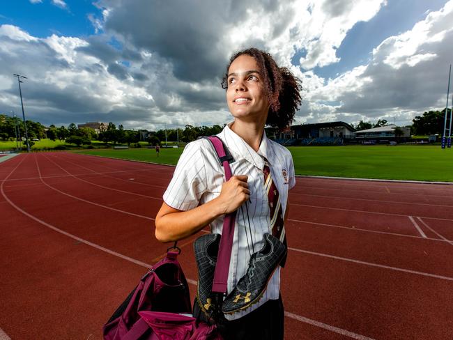 St Peters Lutheran College student Torrie Lewis at UQ St Lucia, Monday, February 7, 2022 - Picture: Richard Walker