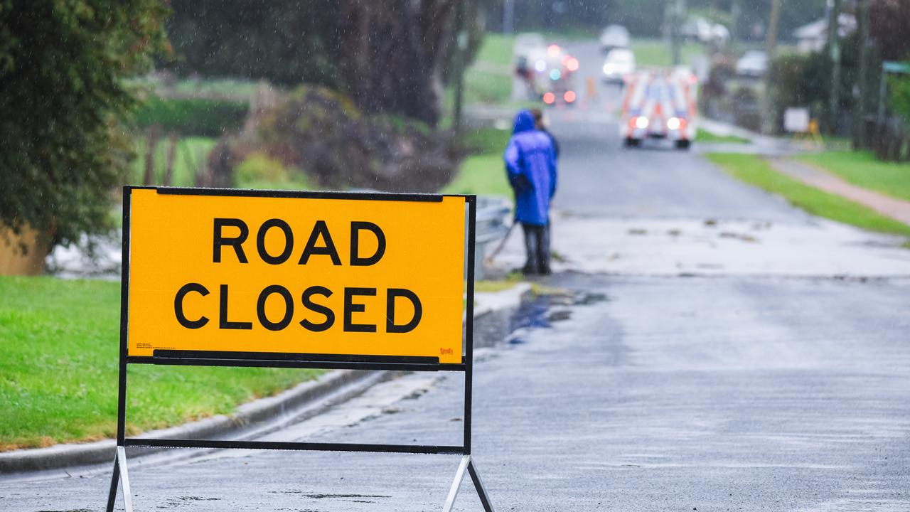 Tasmania weather Road closures Latrobe Railton Launceston