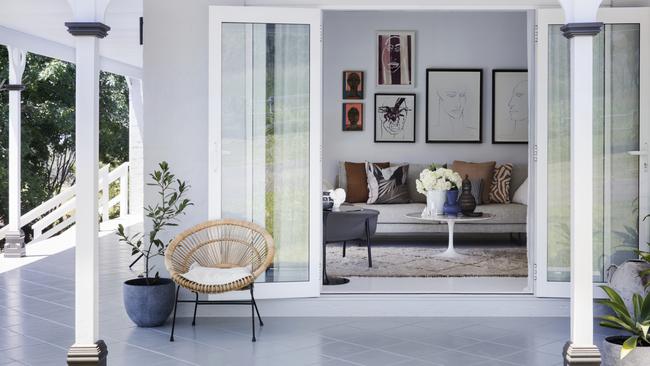 The couple opted for a neutral palette with Taubmans Ice Princess for the walls and Almond Milk for the ceilings. All pictures: Chris Warnes, John Paul Urizar