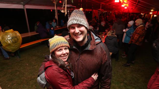 Mid Winter Festival from the Ranelagh Recreation Grounds. Carolyn and Ryan Petkovich. Picture Zak Simmonds