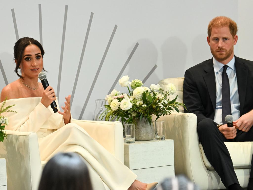 Meghan spoke about their own two young children. Picture: Bryan Bedder/Getty Images for Project Healthy Minds