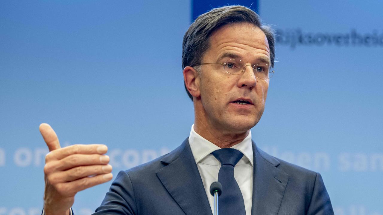 Prime Minister Mark Rutte said the lockdown was “unavoidable”. (Photo by Robin UTRECHT / ANP / AFP) / Netherlands OUT