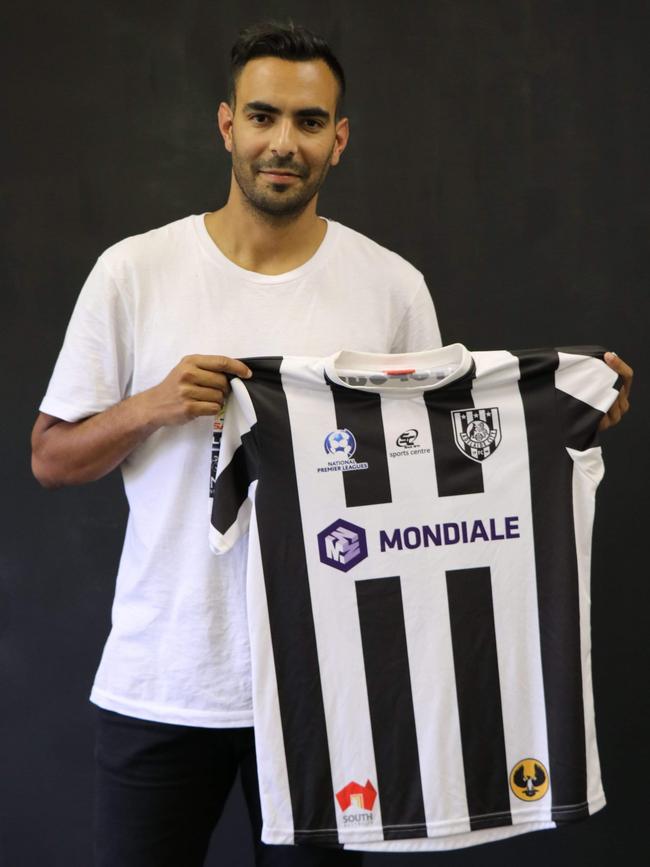 Argentine playmaker Marcos Flores has signed for National Premier Leagues SA club Adelaide City. Picture: Frankie Bria