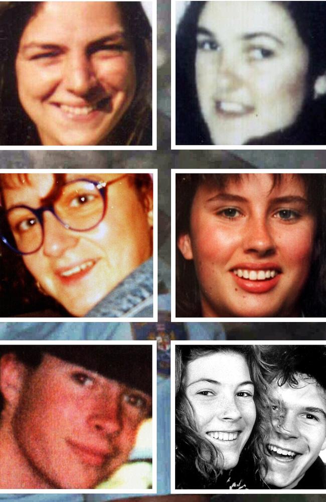 Milat’s seven victims that we know about. Picture: Supplied