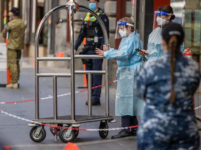 Victorians have launched legal action, seeking damages over the alleged unlawfulness of lockdowns and failures of the hotel quarantine system. Picture: Jason Edwards