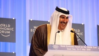 Sheikh Hamad bin Jassim bin Jaber Al Thani at the World Economic Forum.