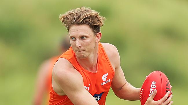 Lachie Whitfield suffered a bruised liver during a pre-season training session.