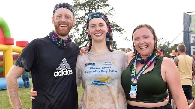 Kade Neale, Katie Cookson and Marjorie Butcher. Picture: David Smith