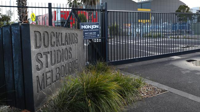 Docklands Studios where The Masked Singer was being filmed. Picture: NCA NewsWire/ David Crosling