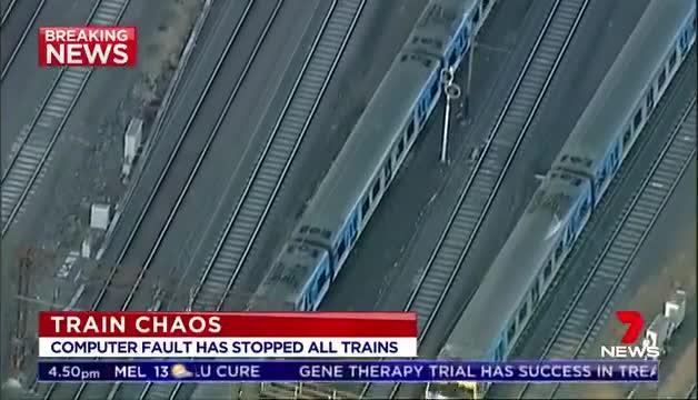 Computer glitch halts all Melbourne metro trains