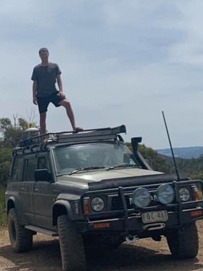 Caleb Forbes with his 4WD.