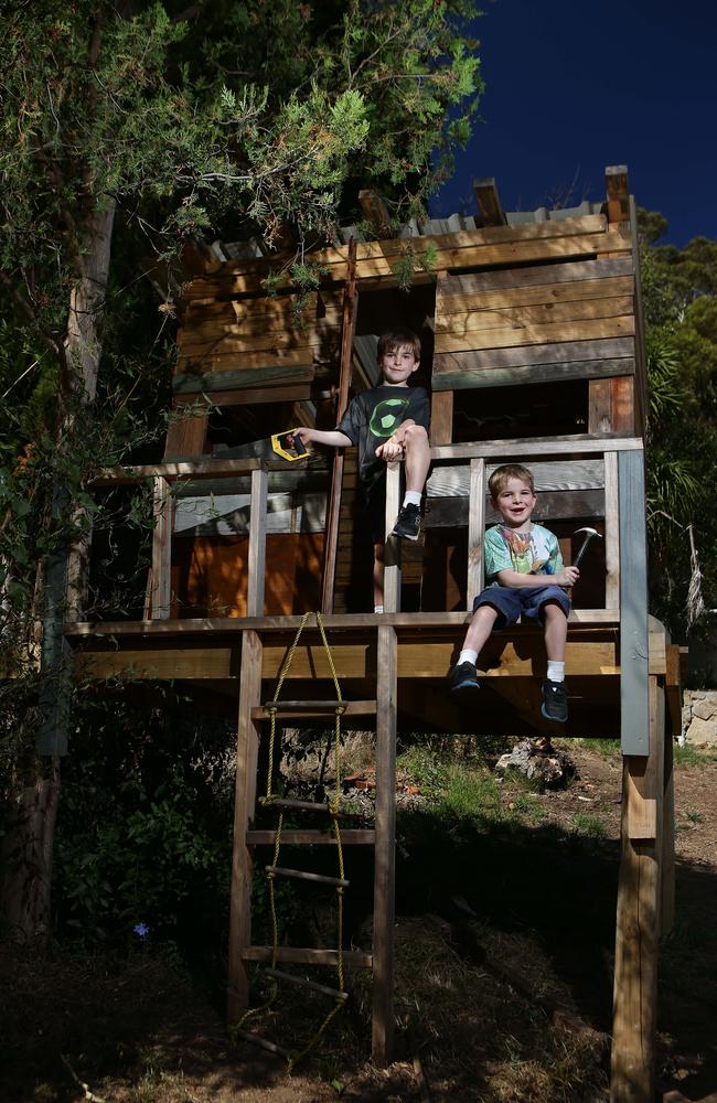 Chris Della Vedova had to apply for permission to keep the cubby house. Picture: Dylan Coker