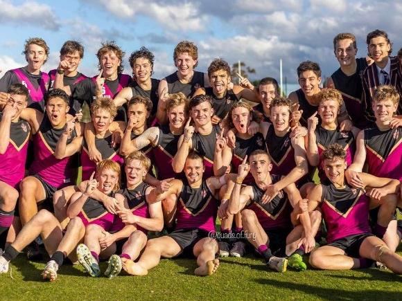 The Haileybury ‘Bloods’ kicked three goals in the last quarter to win the match.