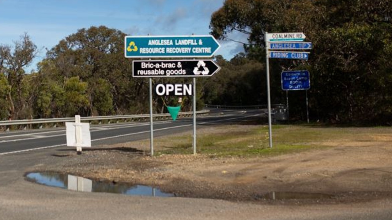 The body was found on Coalmine Rd in Anglesea on Friday.