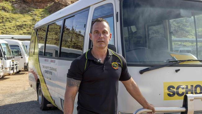 Yipirinya School principal Gavin Morris said it was not the first time students had stolen a bus and taken it for a joy ride. Picture: Grenville Turner