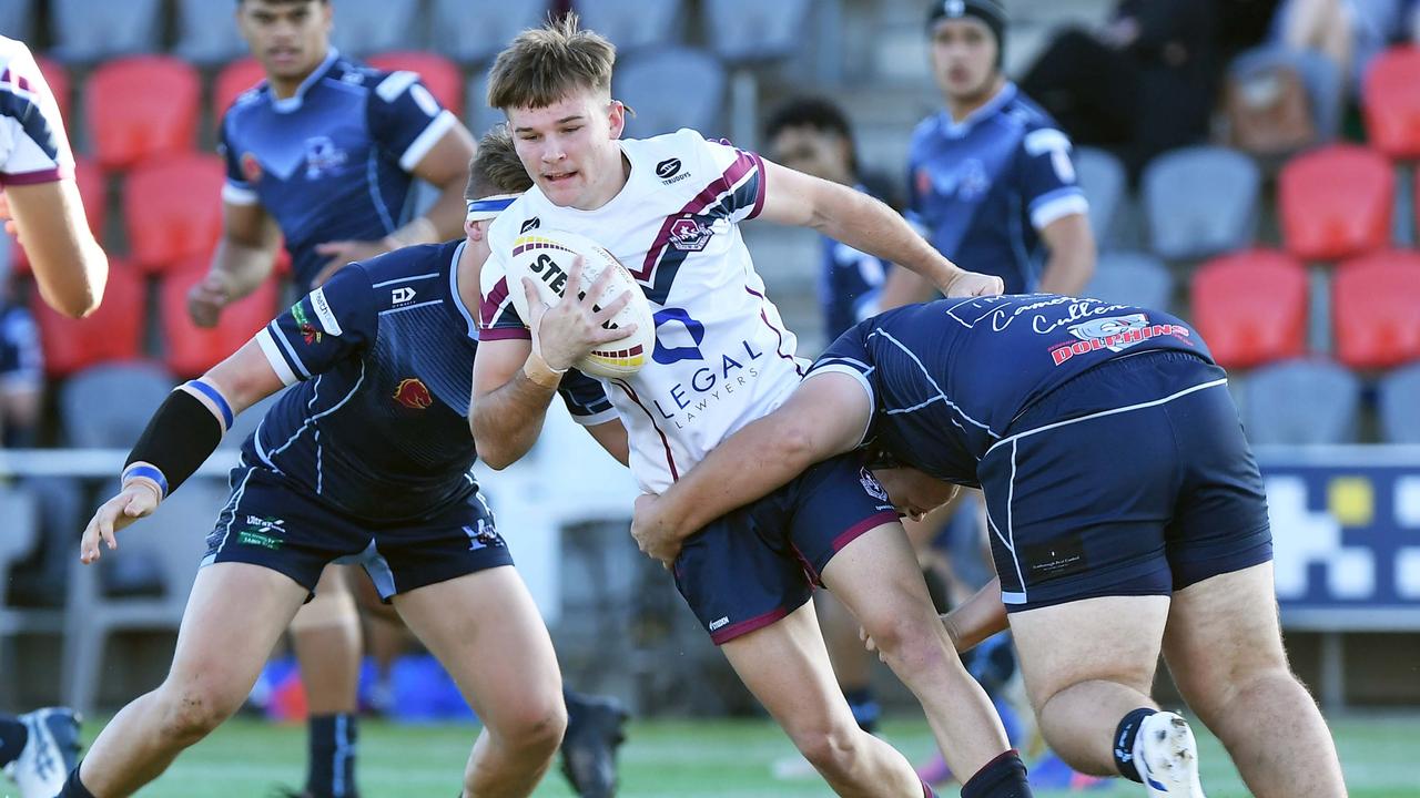 Langer Trophy: Ipswich V Redcliffe schoolboy rugby league challenge. Ipswich player, Tommy Luhrman. Picture: Patrick Woods.