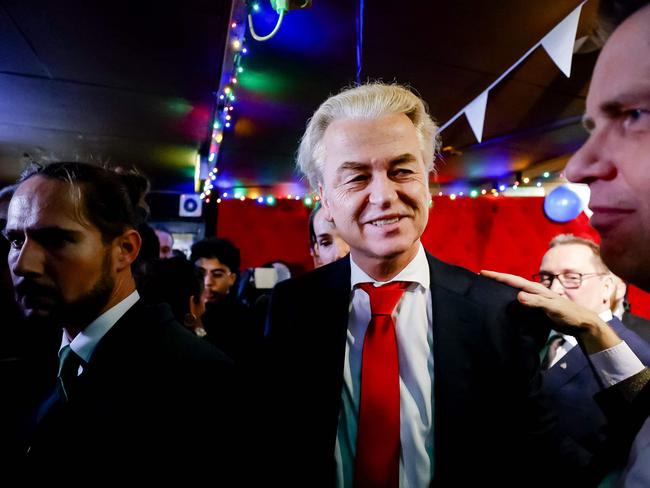 The far-right, anti-Islam party of firebrand politician Geert Wilders won a stunning victory in November’s Dutch election. Picture: Remko de Waal/ANP/AFP