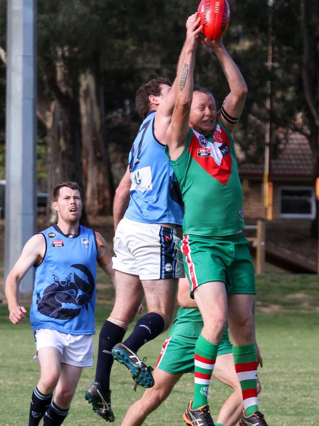 Division 7 action between Mitchell Park and Flinders University. Pic: Supplied