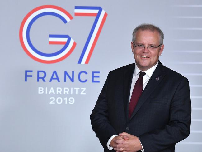 Scott Morrison is currently at the G7 summit in France after receiving a special invitation. Picture: AAP