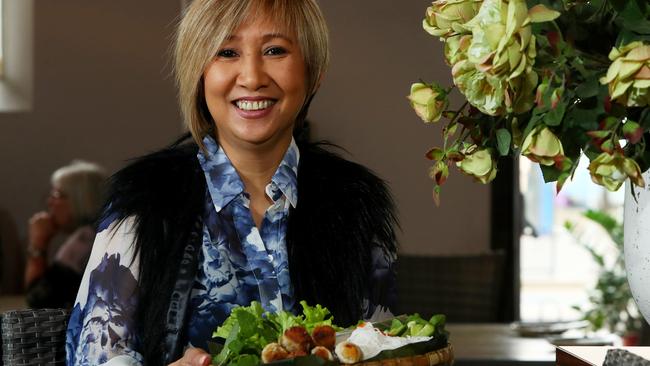 NNQ’s Huong Ngo and her Make Your Own Cold Rolls dish. Picture: Simon Cross