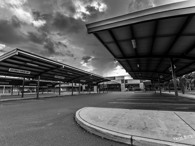 It was unsually quiet at the Coolalinga Shops on Christmas Day. PHOTO: Thijs Bors