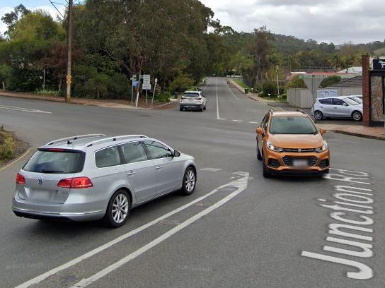 The intersection of Onkaparinga Valley, Nairne and Junction roads in Balhannah.