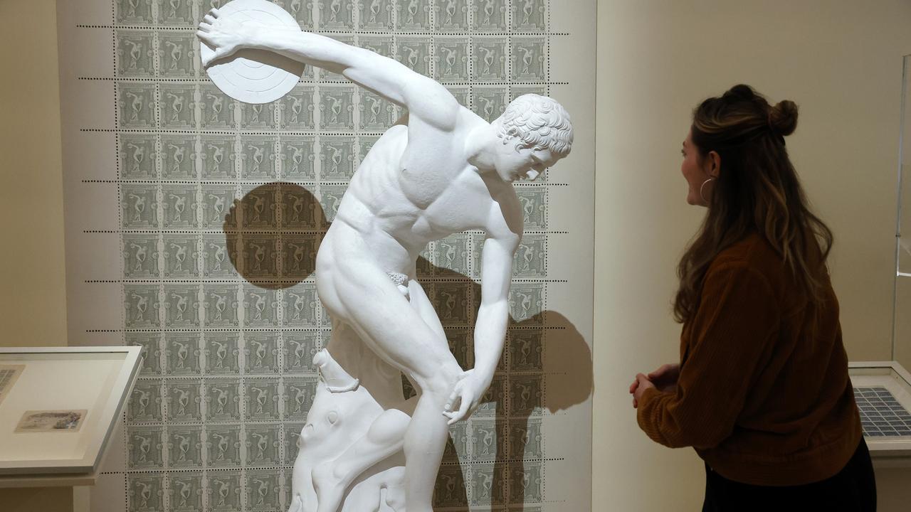 The "Discobolus" by Myron is a well-known depiction of the ancient Olympic Games. Picture: Thierry Chesnot/Getty Images