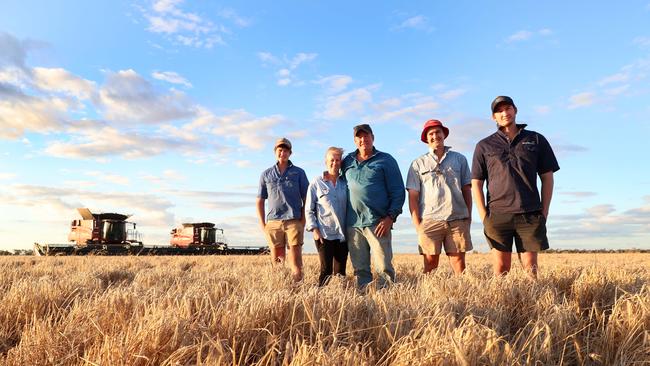 Rick and Dianne Sheahan with their sons Toby, Jordan and Brent. Picture: Yuri Kouzmin