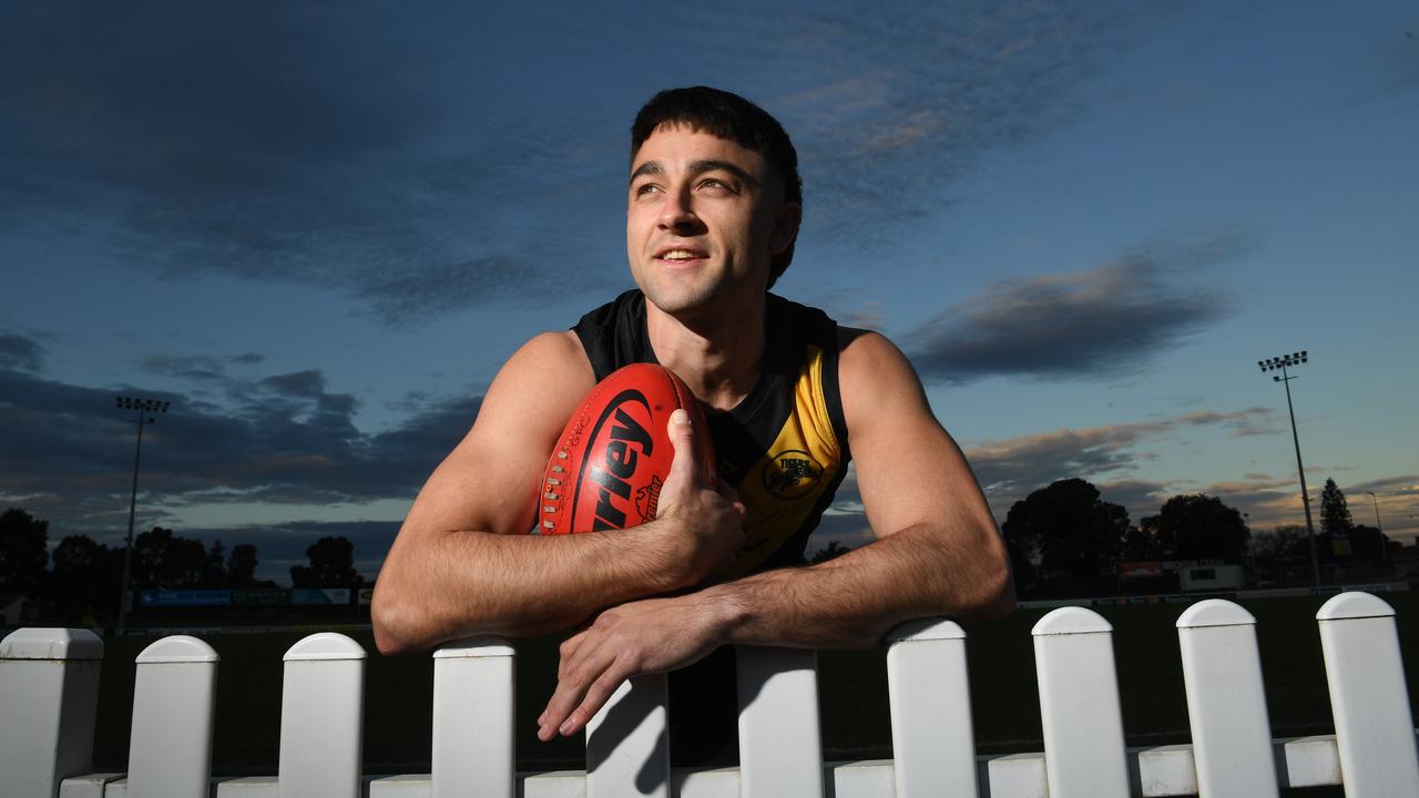 Former Glenelg star Brett Turner should dominate for Echunga this season. Picture: Tricia Watkinson