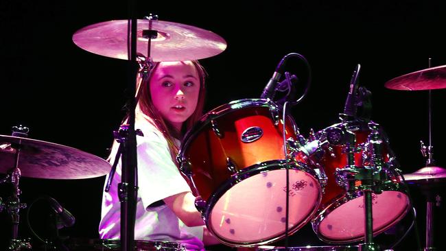 Nazareth Catholic Primary band Six of Hearts performing in the Geelong Schools Music and Movement Festival. Picture: Alison Wynd