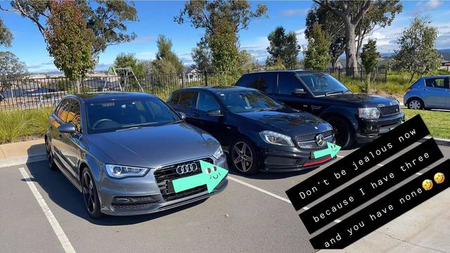 Samir Ayoub posted a photo to the defrauded cars online. Picture: Facebook