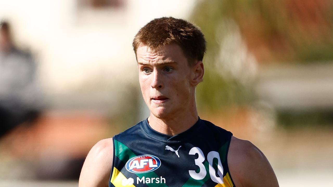 Richmond’s next pick, Luke Trainor, 21st overall. (Photo by Michael Willson/AFL Photos via Getty Images)