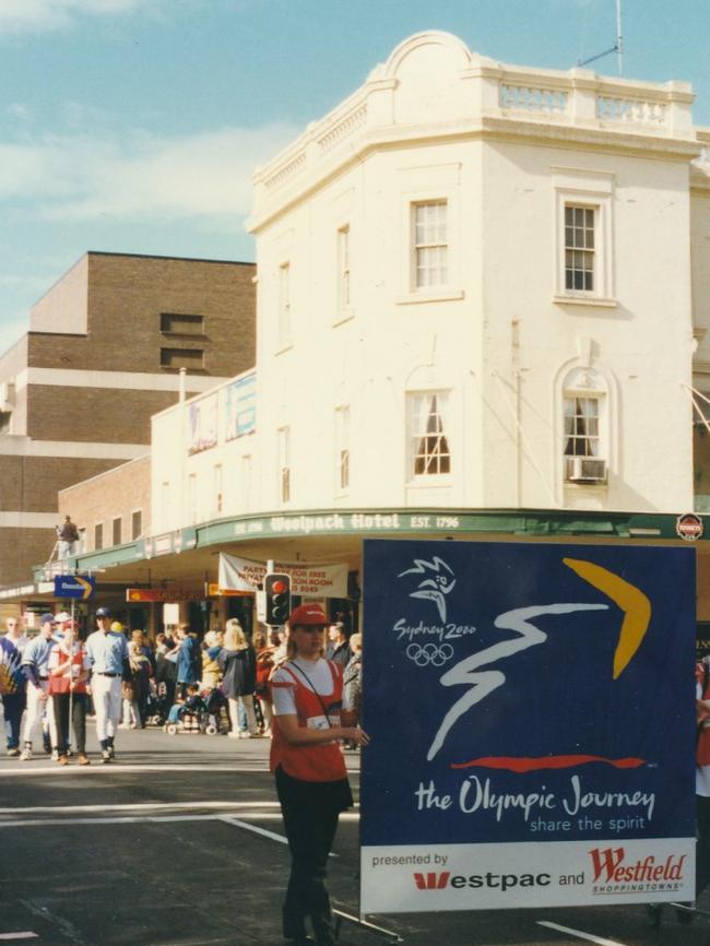 Crowds flocked to the centre of Parramatta three years before the Olympics. Picture: City of Parramatta