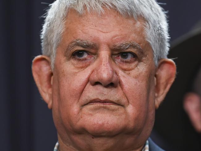 CANBERRA, AUSTRALIA - MARCH 23: Ken Wyatt and members of the Referendum Working Group hold a press conference at Parliament house in Canberra. Picture: NCA NewsWire / Martin Ollman