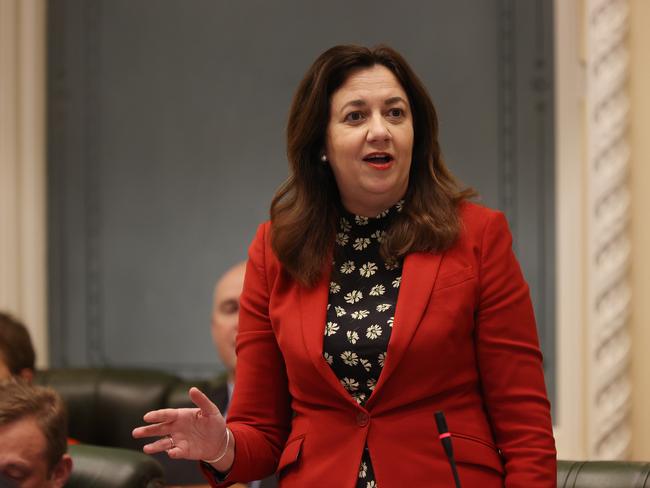 Premier Annastacia Palaszczuk during Parliament. Pics Tara Croser.