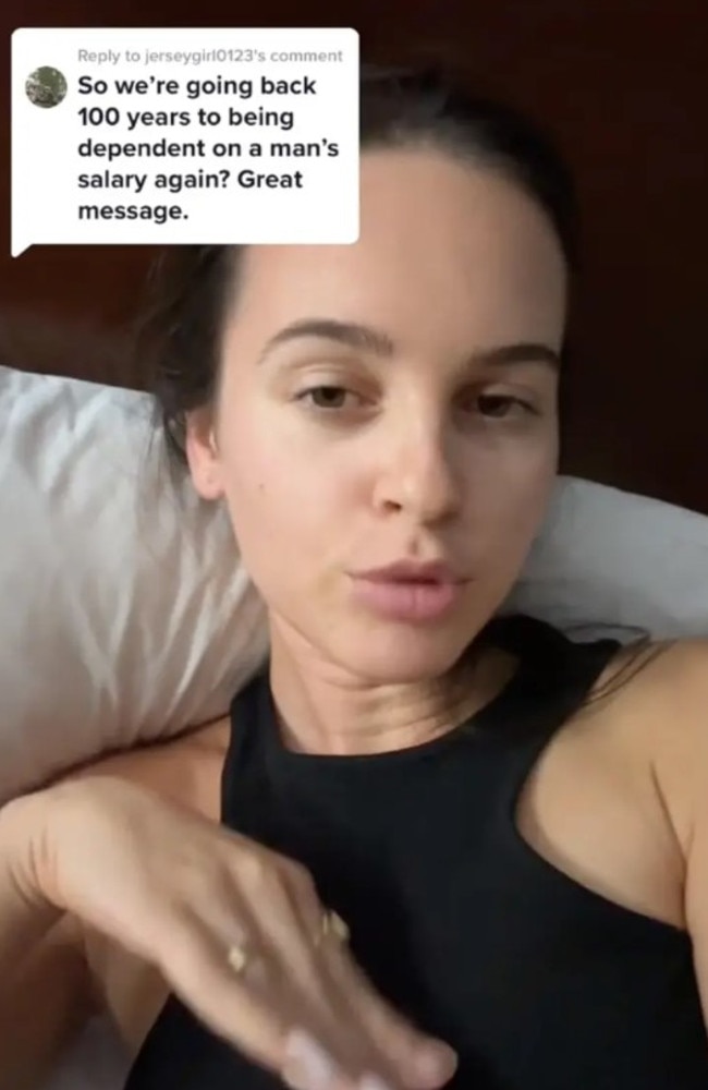 A woman is being slammed for her opinions on dating. Picture: TikTok/sofiakralow