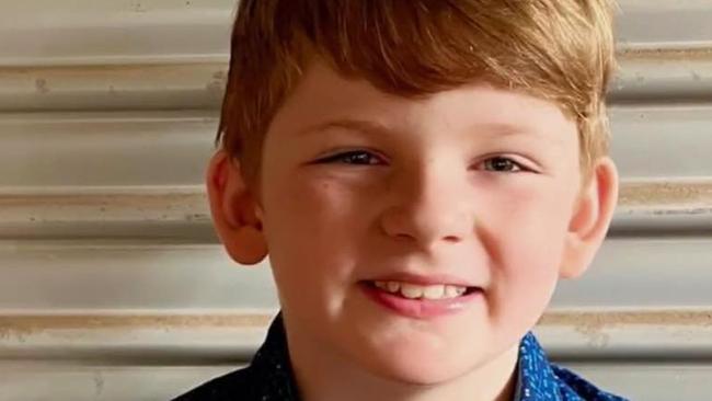 Maxwell was only nine years old when his heart stopped. Picture: Supplied by family