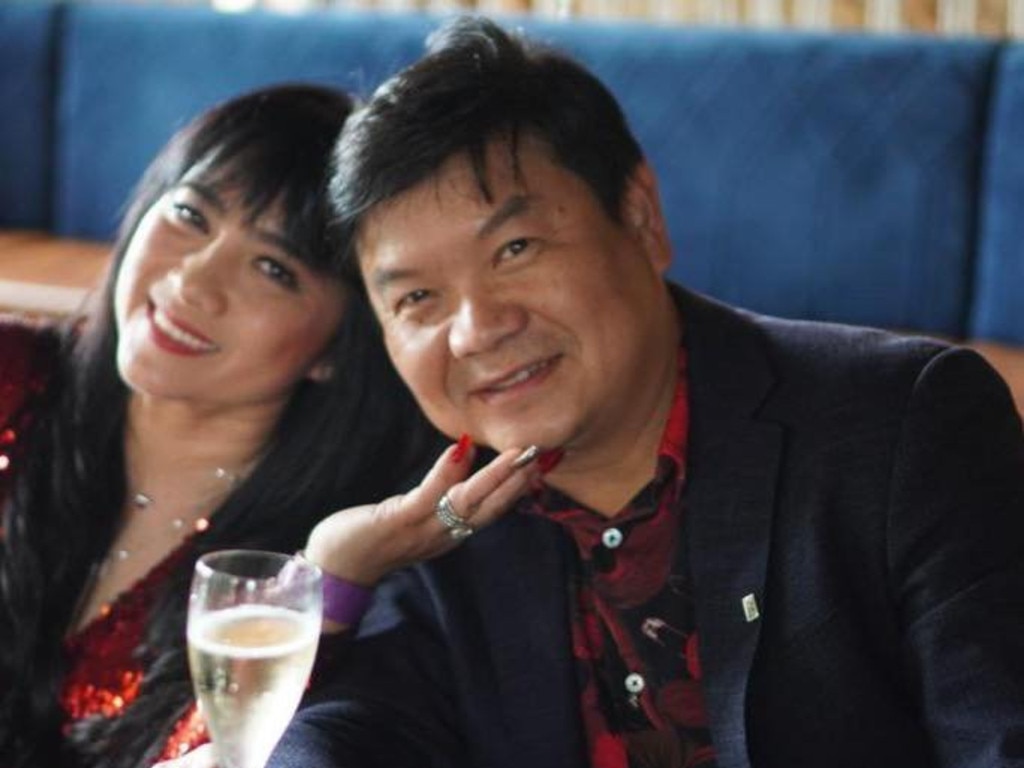 Cabramatta East Day and Night pharmacy owner Ben Huynh and Le Hoa Thuy Thach, who runs Supercars Australia. Picture: Instagram