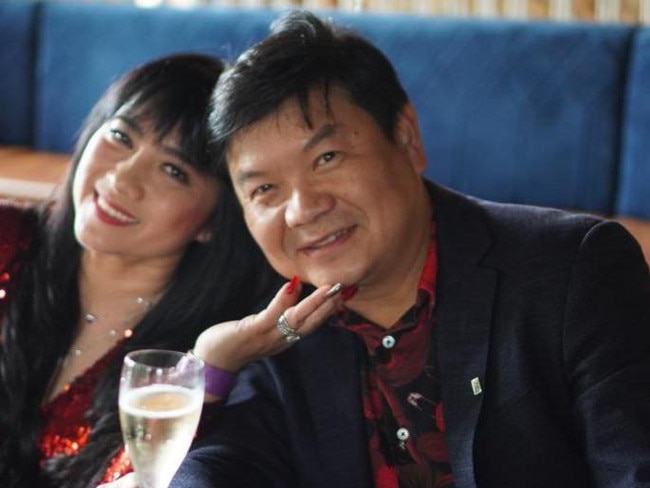 Cabramatta East Day and Night pharmacy owner Ben Huynh and Le Hoa Thuy Thach, who runs Supercars Australia. Picture: Instagram