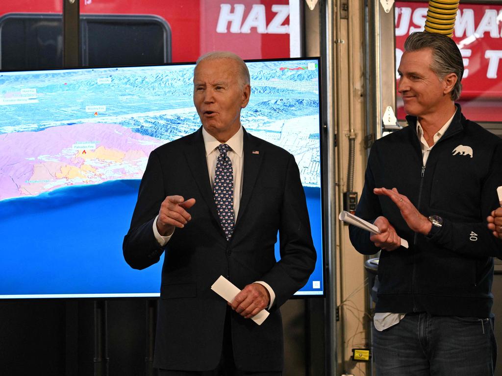 President Joe Biden California Governor Gavin Newsom. Picture: Roberto Schmidt/AFP