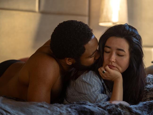 Donald Glover, Maya Erskine in Mr. and Mrs. Smith. Picture: Prime Video