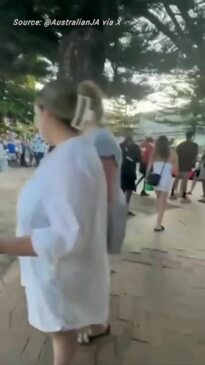 Concerning footage from Sydney protest