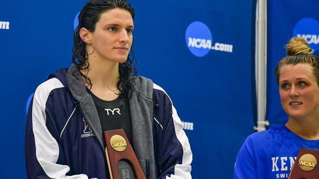 American transgender swimmer Lia Thomas. Picture: Rich von Biberstein/Icon Sportswire via Getty Images