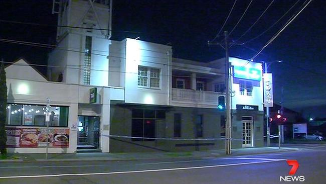 There violent brawl happened outside the New Bay Hotel in Brighton, Melbourne.