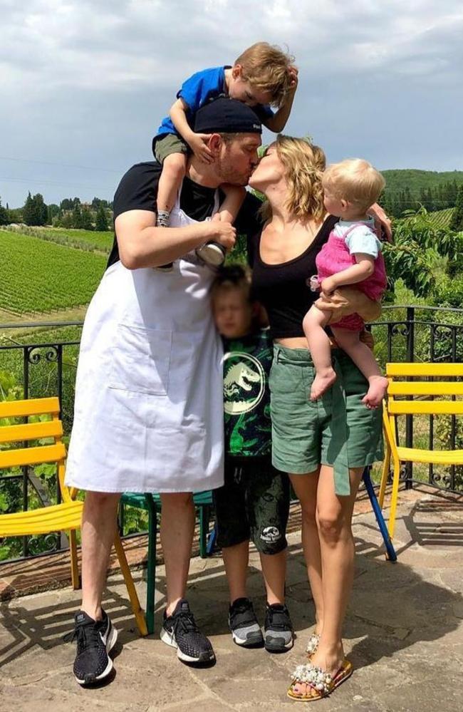 Michael Buble with his wife Luisana and their kids. Picture: Instagram