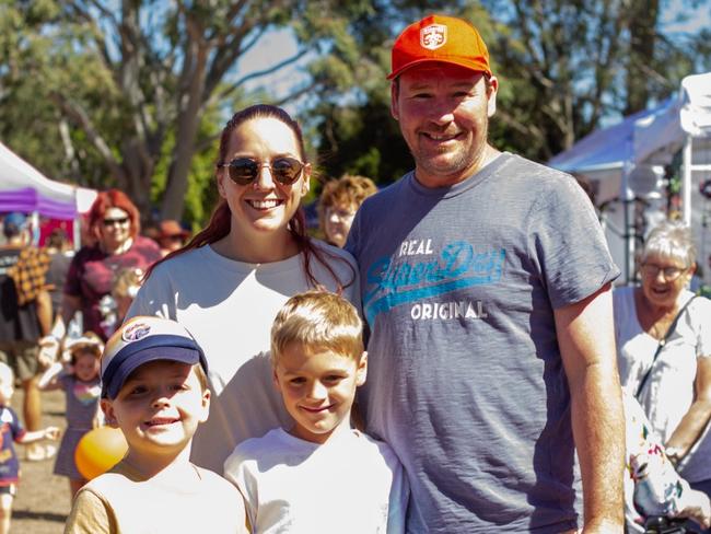 The Deal family at the Moore Park Beach Arts Festival.