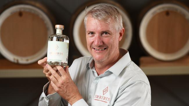 Jason Hannay started his own gin distillery, Imbibus, early last year. Picture: Rob Williams