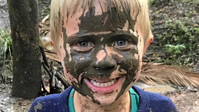 FACIAL: Mud monsters were a regular sight at the Mud Festival. Picture: Contributed